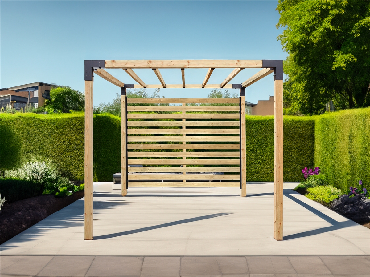 ModBlox Pergola with Slat Wall